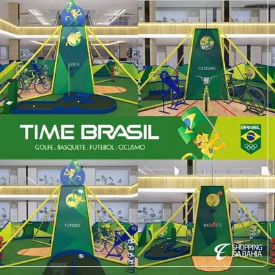 SHOPPING DA BAHIA RECEBE CENÁRIO OFICIAL DO TIME BRASIL