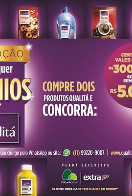 QUALITÁ DISTRIBUI R$ 500 MIL EM PRÊMIOS DURANTE PROMOÇÃO INÉDITA 