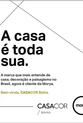 Morya e CASACOR Bahia selam parceria