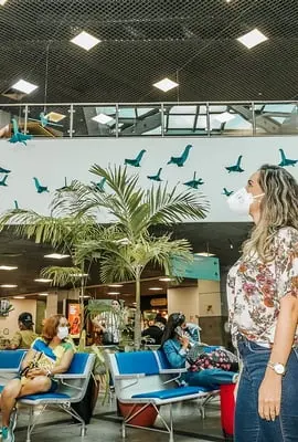 Instalação no Salvador Bahia Airport celebra Mês do Meio Ambiente 