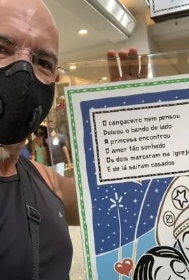 Autor de quarto do BBB21 ilustra vila junina do Shopping da Bahia