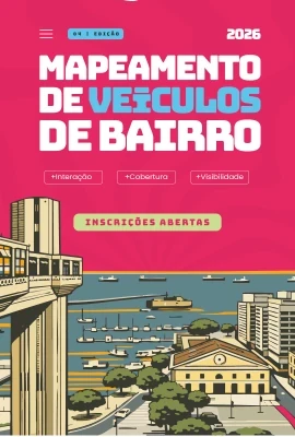 O Mapeamento de Veículos de Bairro 2026 começou!