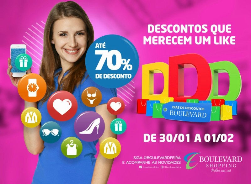 Boulevard promove liquidação com até 70% de desconto